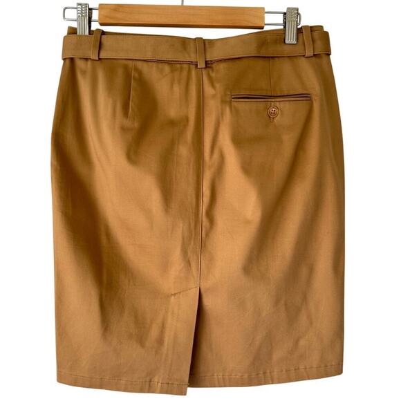 Lauren Ralph Lauren Womens Skirt Size 0 Beige Khaki Equestrian Classic Old Money - Picture 4 of 12